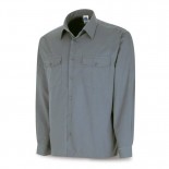 Camisa manga larga tergal gris 388-CGML